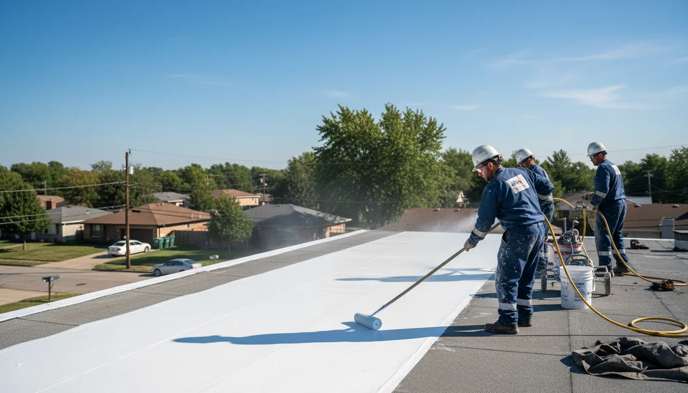 Commercial roof coating in West Mineral, KS near me